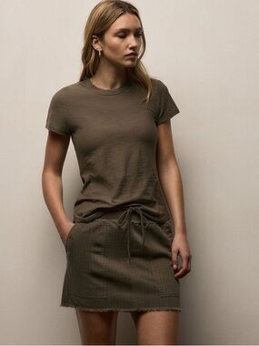 Standard James Perse Khaki crew neck tee, size “3” (M)